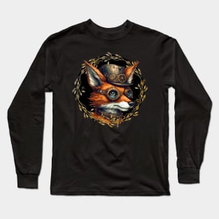 Steampunk Fox Long Sleeve T-Shirt